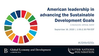 American Leadership in Advancing the Sustainable Development Goals