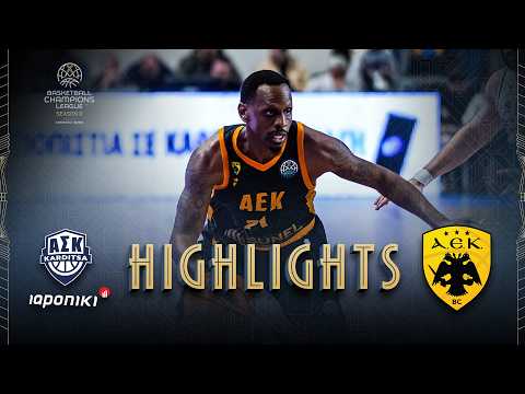 Karditsa Iaponiki v AEK BC | Round of 16 | Highlights | #BasketballCL 2025-26