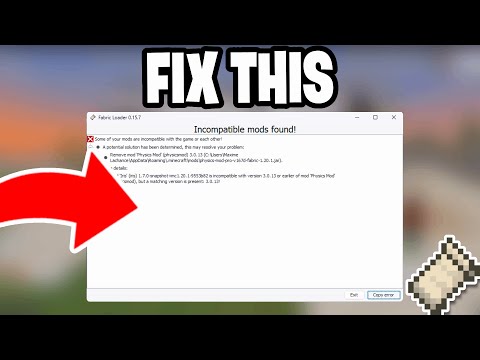 How To Fix Incompatible Mods Found Fabric! - Tutorial