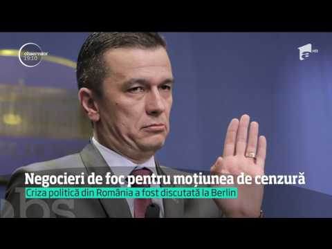 Negocieri de foc pentru moțiunea de cenzură