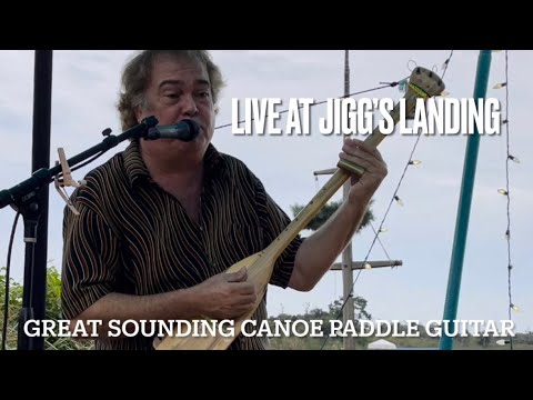 Playing Catfish Blues On A Great Homemade Canoe Paddle Guitar Made In The USA On The Braden River