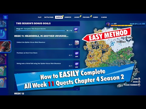 Fortnite All Week 11 Quests Guide Chapter 4 Season 2