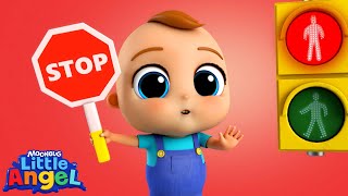 STOP or GO? - Red Light Green Light | Little Angel | Kids TV Shows Full Episodes