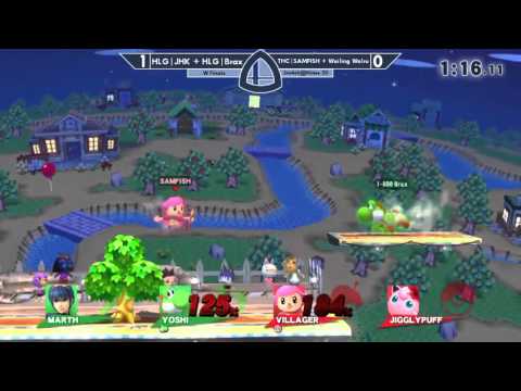 Sm4sh@Mines 20 - HLG|JFK + HLG|Brax Vs. THC|SAMFISH + Wailing Walrus - Doubles Winners Finals