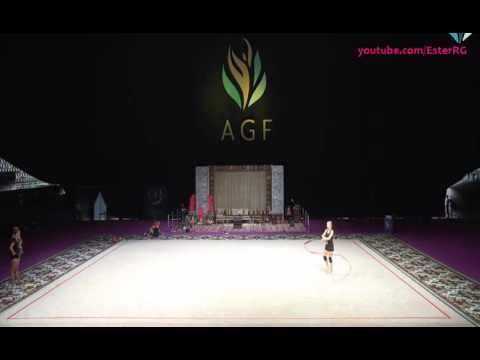 Kseniya Moustafaeva Ribbon Training - WC Baku 2016