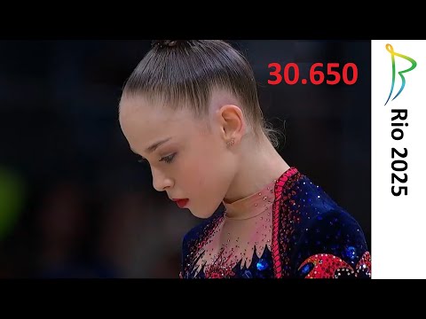 Stiliana Nikolova Clubs All Around Final (30.650) 2025 Rio Rhythmic Gymnastics World Championships