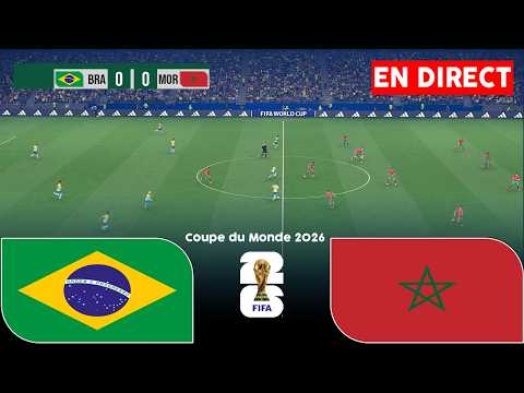BRÉSIL vs MAROC - Coupe du Monde de la FIFA 2026 Match aujourd'hui | Simulation PES
