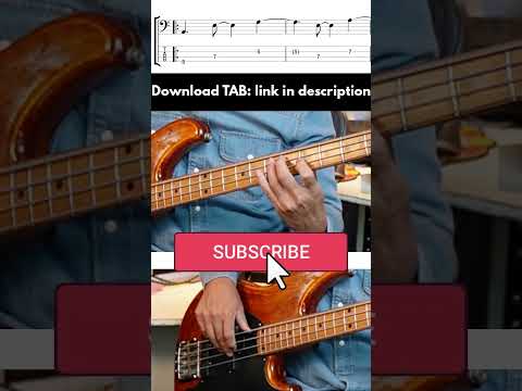 Latin TUMBAO Bass Line [syncopated!] #shorts