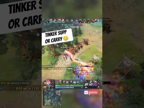 Is Tinker Better as Carry or Support Now? #Dota2 #Tinker