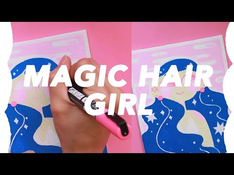 MINI CANVAS 005 // POSCA PEN SPEEDPAINT & PROCESS