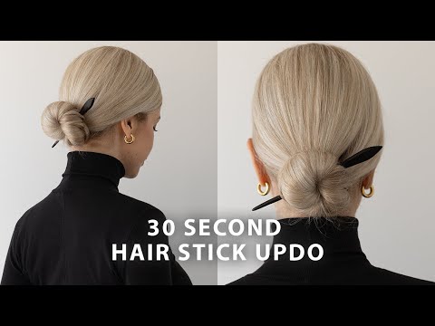 30 Second Hair Stick Hairstyle ❤️