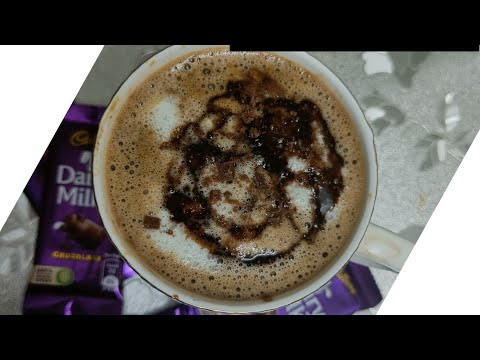 Hot Chocolate Coffee For Winters | Home made Dairy milk Chocolate Coffee | Recipe'sBasket