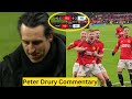 Peter Drury Commentary after Rasmus Hojlund Goal vs Aston Villa.