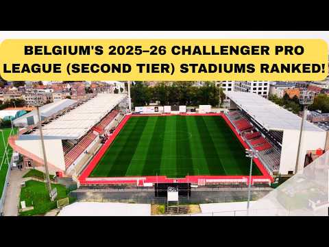 2025–26 Challenger Pro League Belgium’s second tier stadiums ranked from smallest → largest
