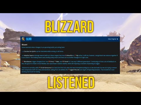 Update: New New Changes to Bloodtalons, Adaptive Swarm and more!