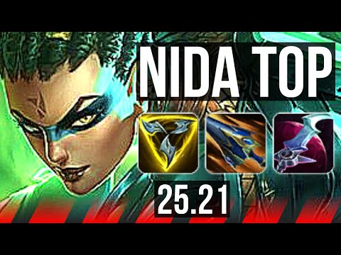 NIDALEE vs PANTHEON (TOP) | Godlike, 12/3/5 | KR Master | 25.21
