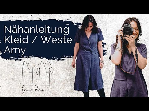 einfaches Wickelkleid nähen (Schnittmuster Amy)