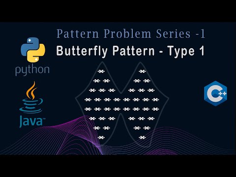 Butterfly Pattern With Double Joint Java C Python Detailed Explain Pattern Problem 10
