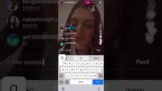 Arca singing Ashtray Wasp by Burial on Instagram Live 3/16/21