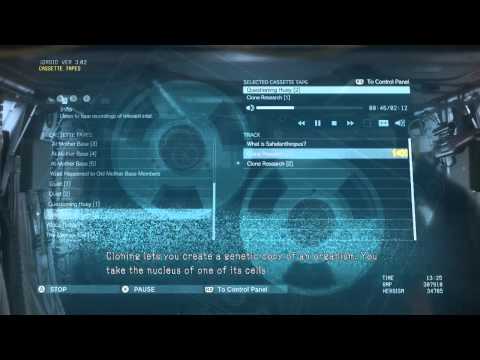 MGS V: TPP - Cassette Tapes (7) + Music Tapes (4) + Acquired Tapes (1)