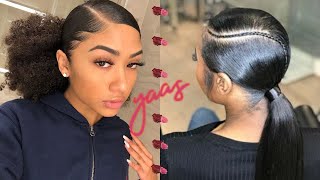 😍❤️SLEEK PONYTAIL + EDGES HAIRSTYLES COMPILATION 2020❤️😍 | LOW KEY EXTRA EDITION