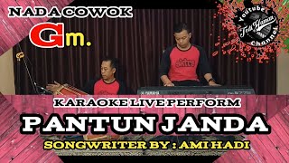 Download lagu Pantun Janda karaoke (Cipt.Ami Hadi) nada cowok Gm mp3