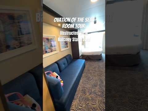 Thumbnail for Obstructed View Balcony Stateroom Tour | Ovation of the Seas, Royal Caribbean #ovationoftheseas