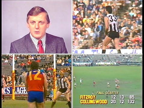 *FULL GAME*  Round 16 1986 Fitzroy v Collingwood. Waverley Park.