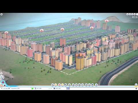 Simcity 5 - 1.3 million+ Population, No water, power, or services! 0% taxes!