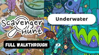 Scavenger Hunt Gameplay | Underwater Walkthrough 🔍