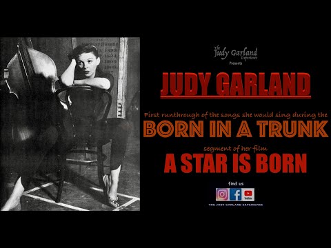 JUDY GARLAND first run through of BORN IN A TRUNK medley from her film A STAR IS BORN voice & piano