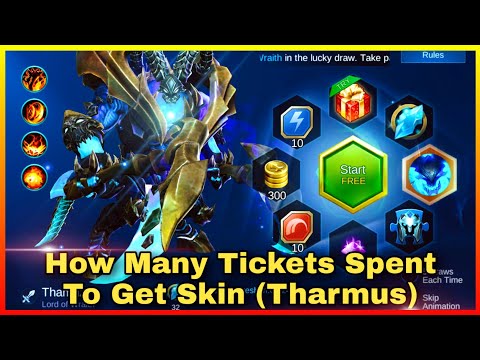 🔴How Many Ticket Spent To Get Skin Thamuz - Draw Lucky Spin Mobile Legends