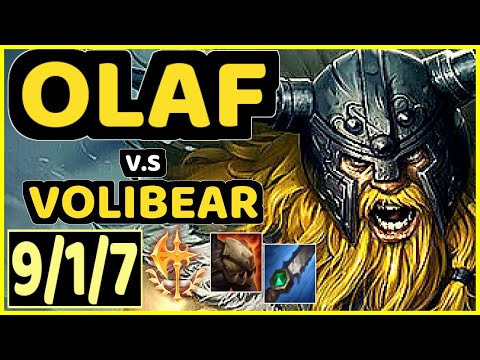 GILIUS (OLAF) vs VOLIBEAR - 9/1/7 KDA JUNGLE CHALLENGER GAMEPLAY - EUW