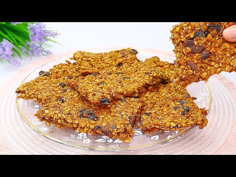 Buy oatmeal urgently, no flour, no eggs and no milk, oatmeal cookies favorite recipe