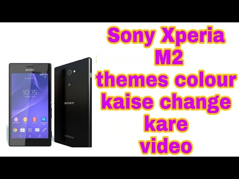 Theme change in Sony Xperia M2 | Change wallpaper background colour theme in Sony Xperia Sony Erics