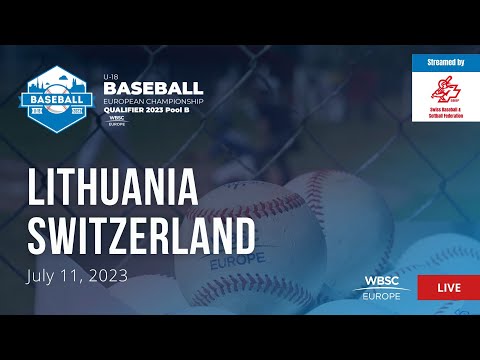 4 U-18 Baseball European Championship Qualifier SUI: Lithuania VS Switzerland