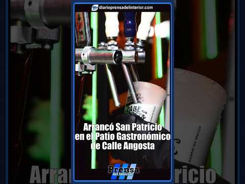 🍀🍻 San Patricio se vive a pleno en la Calle Angosta de Villa Mercedes