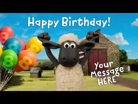 Create Birthday Wishes Video Clip with Shaun the Sheep