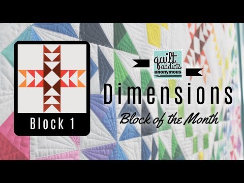 Dimensions Block of the Month - Block 1 video tutorial