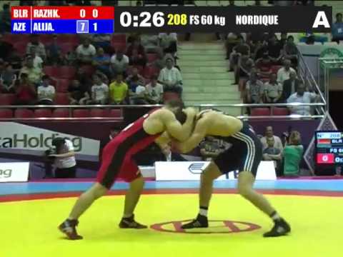 WORLD CUP BAKU 2012 HACI ALIYEV 60 KQ VS BELARUS