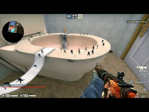 CS:GO · Zombie Escape Mod: ze_Bathroom_v2_5 · SG Server