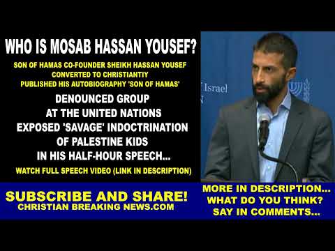 Who is Mosab Hassan Yousef? Son of Hamas Co-Founder Sheikh Hassan Yousef | Denounced Group at the UN