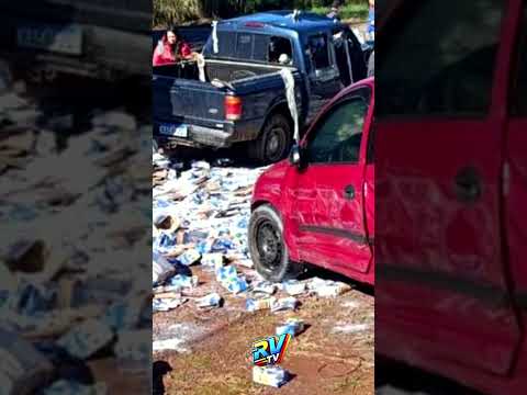 Vídeo mostra GRAVE ACIDENTE na Rodovia ERS 129, trecho entre Vanini e David Canabarro no RS.