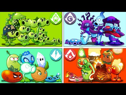 Team Pea Vs Shadow Vs Fire Vs Pult Vs Bomb Vs Electric - Plants Vs Zombies 2 Tournament