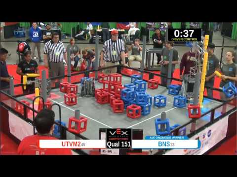 2015 VEXU Q151 - UTVM2 vs BNS - 29 to 52-Division Div-VEX U-VEX Worlds 2015