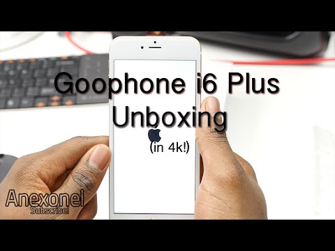 Goophone i6 Plus V3 Unboxing - Fake iPhone 6 Plus - MTK6582 - HD Screen [in 4K]