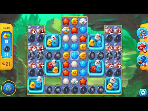 Fishdom 6236 Level - 22 moves - NO BooSTERS