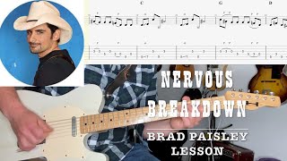 Brad Paisley - The Nervous Breakdown (TAB &amp; BACKING TRACK)