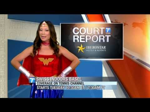 Angela Sun gets into the Halloween spirit on the Tennis Channel Court Report!