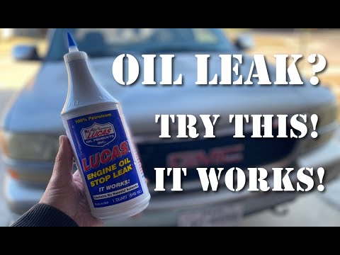 Looking for an Engine Oil Stop Leak That Works? Try Lucas. My GMC Sierra pickup no longer drips.